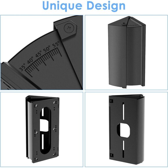 Adjustable 30 to 55 Degree Doorbell Angle Mount Compatible with Ring/Blink Video - Picture 3 of 6